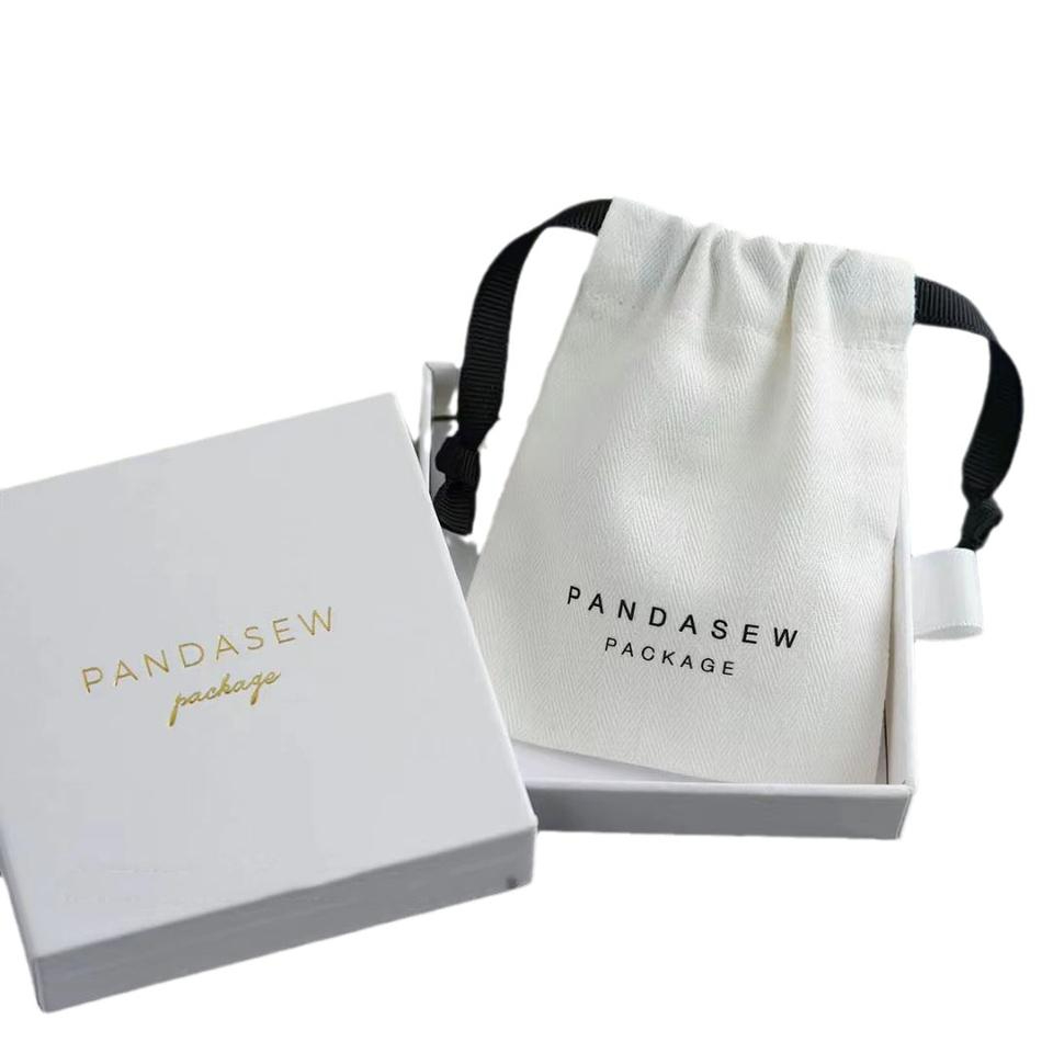 SSeeSY Custom logo Jewelry Cotton Drawstring Pouch Bags Bracelet Earrings Necklace Gift Packaging